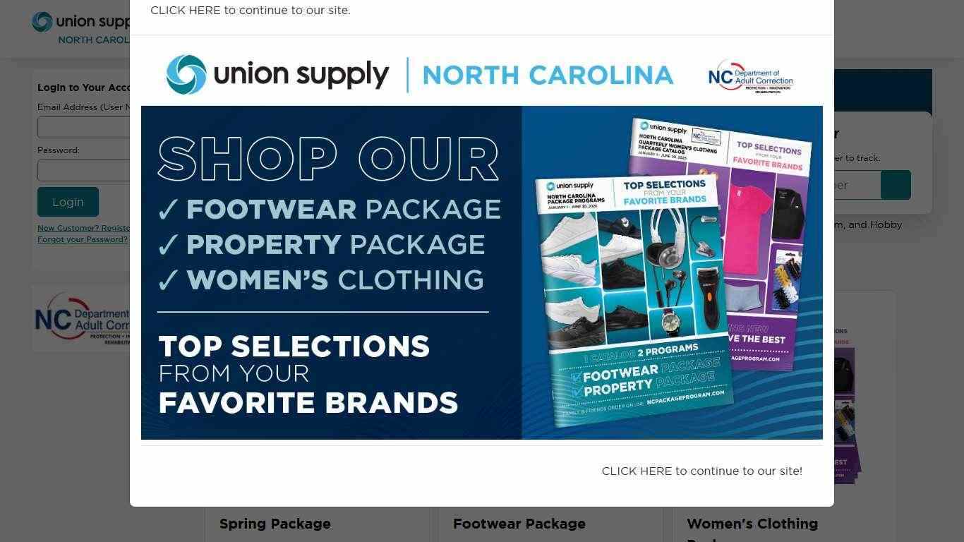 Union Supply Direct - North Carolina Inmate Package - Home