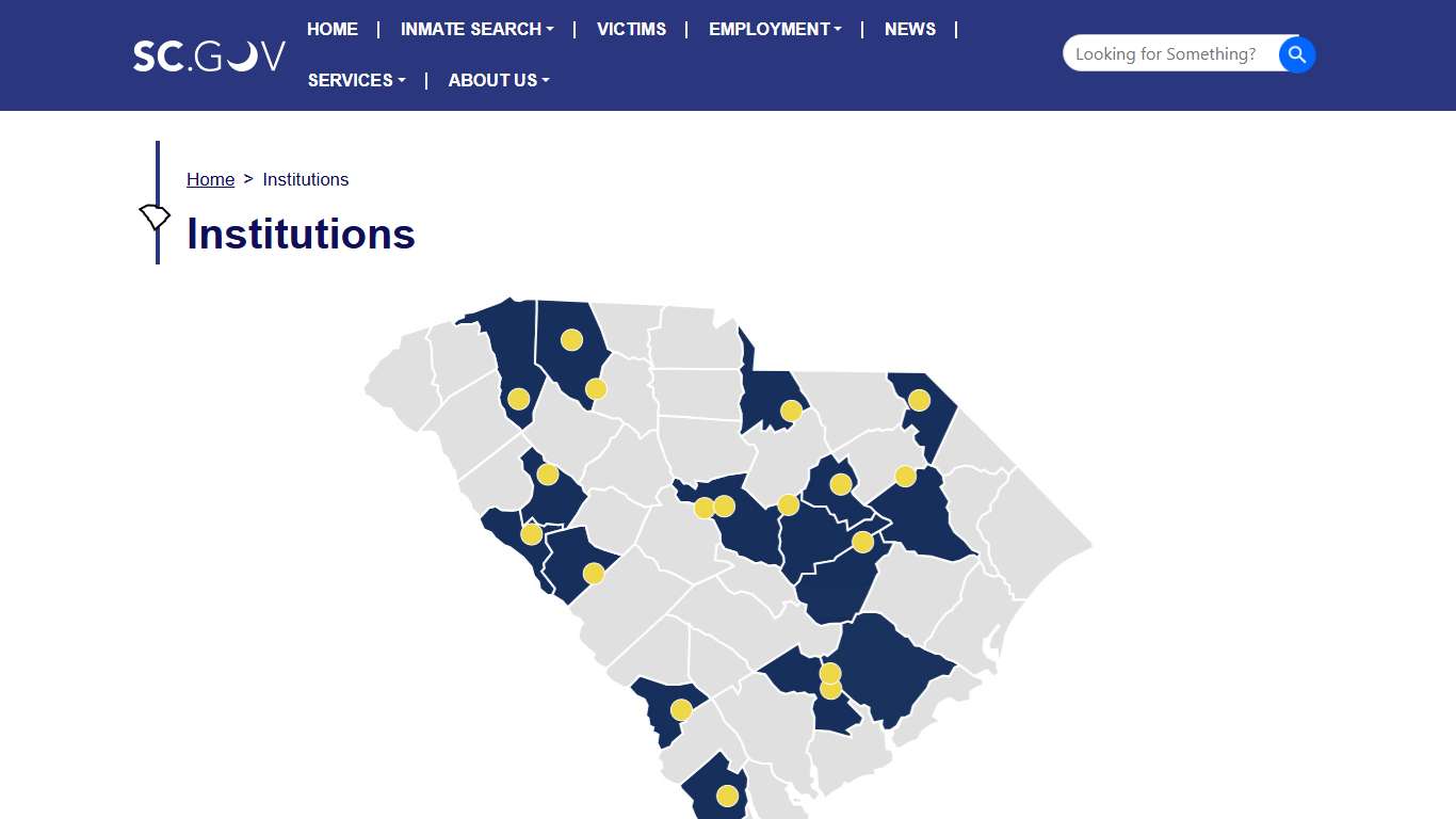 Institutions | South Carolina Department of Corrections